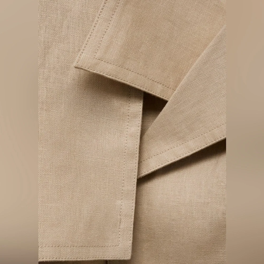 NWT Mango Linen Jacket with Belt - XS - Picture 7 of 10